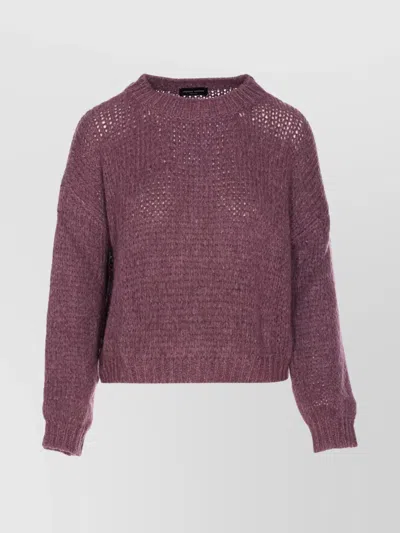 ROBERTO COLLINA CREW NECK LONG SLEEVES TEXTURED KNIT