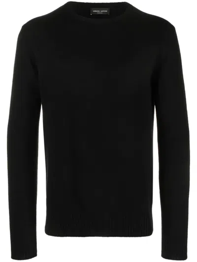 ROBERTO COLLINA CREW-NECK MERINO-CASHMERE JUMPER