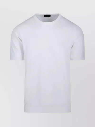 ROBERTO COLLINA CREW NECK SHORT SLEEVE SWEATER