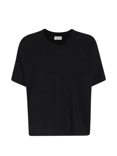 Roberto Collina Crew Neck Short-sleeve T-shirt In Black
