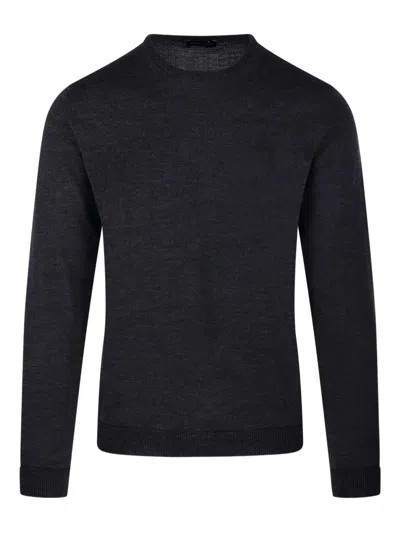 Roberto Collina Crew-neck Sweater In Black
