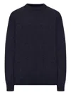 Roberto Collina Crew-neck Sweater In Blue