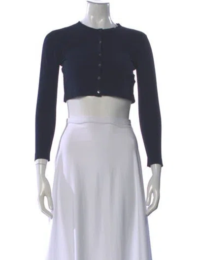 Pre-owned Roberto Collina Crew Neck Sweater In Blue