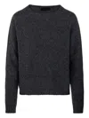 Roberto Collina Ribbed Knit Sweater In Gray