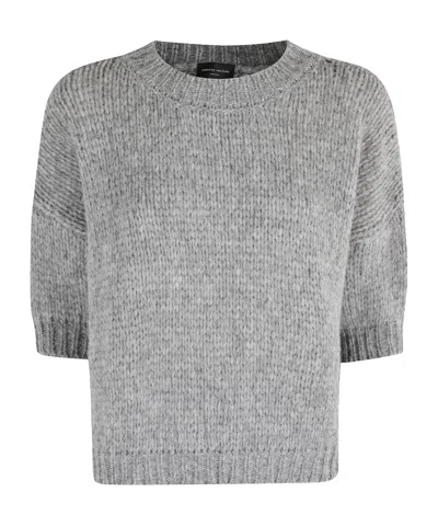Roberto Collina Crew Neck Sweater In Gray