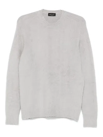 Roberto Collina Crew-neck Sweater In Gray