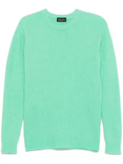 Roberto Collina Crew-neck Sweater In Green