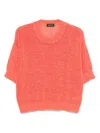 Roberto Collina Pullover Mit Rundhalsausschnitt In Orange
