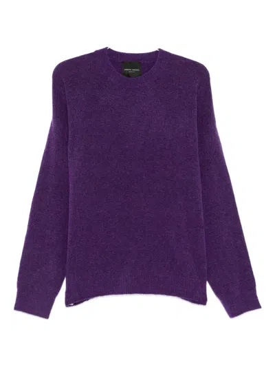 Roberto Collina Long-sleeved Knitwear In Purple