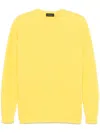 Roberto Collina Crew-neck Sweater In Yellow