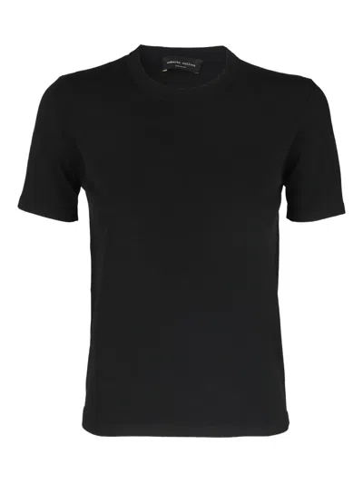 Roberto Collina Crew Neck T-shirt In Black
