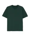 Roberto Collina Crew Neck Cotton T-shirt Clothing In Foresta
