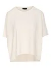 Roberto Collina Knitted Wool Knitted Top In White