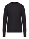 Roberto Collina Round Neck Long-sleeved Sweater In Black