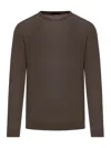 Roberto Collina Crew-neck Long-sleeve Jumper In Brown