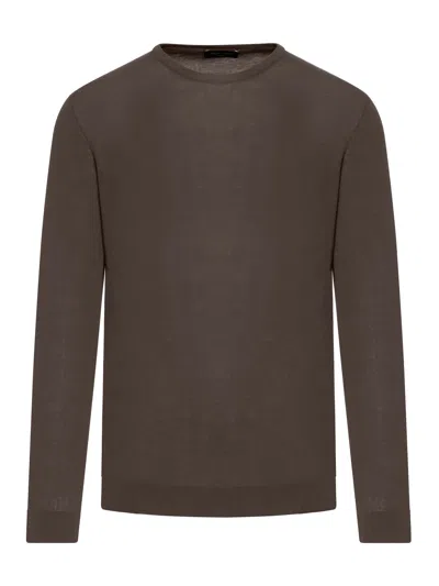 ROBERTO COLLINA CREWNECK COTTON SWEATER