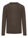 Roberto Collina Crew-neck Long-sleeve Jumper In Marrón