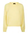 Roberto Collina Crewneck Knit Sweater In Yellow