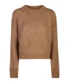 Roberto Collina Crewneck Knit Sweater In Brown