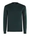 Roberto Collina Girocollo ml Lana Baby Camel In Black