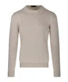 Roberto Collina Crewneck Knit Sweater In Neutral