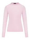 Roberto Collina Crewneck Knit Sweater In Pink