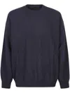 Roberto Collina Crewneck Knit Sweaters In Blue