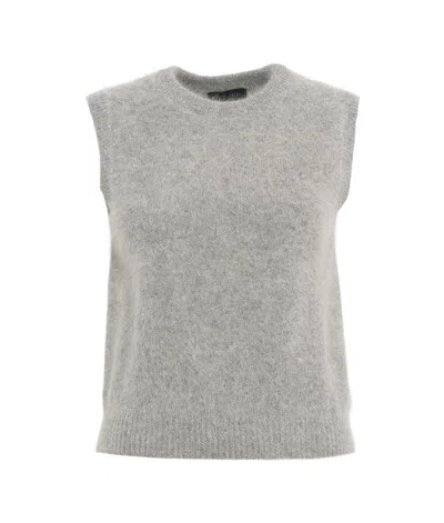 ROBERTO COLLINA CREWNECK KNIT TANK TOP