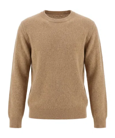 Roberto Collina Crewneck Knitted Jumper In Animal Print