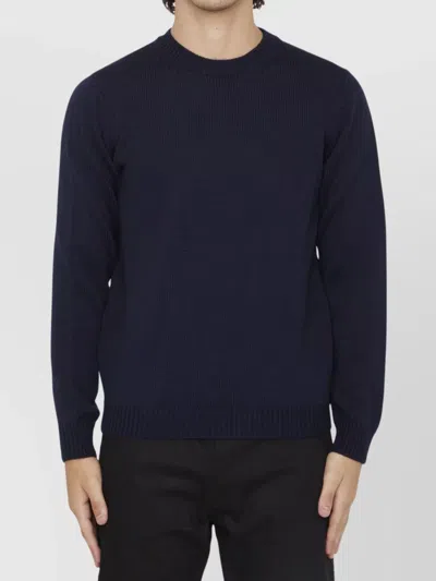 ROBERTO COLLINA CREWNECK MERINO WOOL KNIT SWEATER
