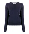 Roberto Collina Ultra-fine Merino Wool Sweatshirt In Blue