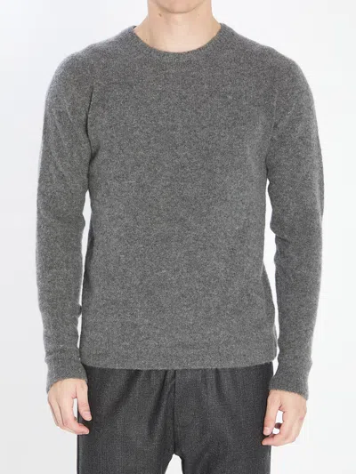 Roberto Collina Crewneck Sweater In Gray