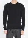 Roberto Collina Crew Neck Long-sleeved Sweater In Black