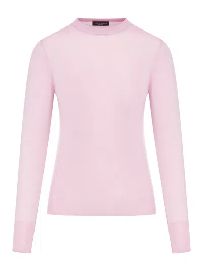 Roberto Collina Crewneck Knit Sweater In Pink