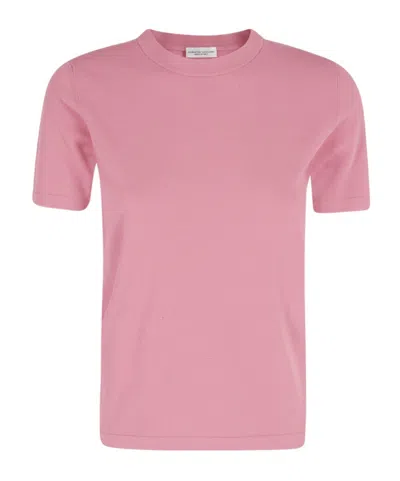 Roberto Collina Crew-neck T-shirt In Pink