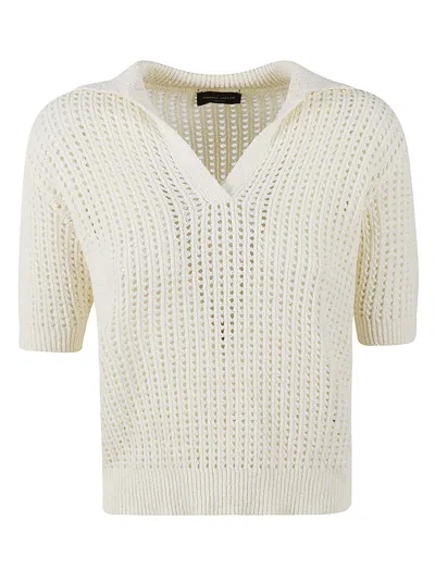 Roberto Collina Crochet Sweatshirt In Beige