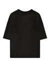 Roberto Collina Round Neck Short Sleeve T-shirt In Black