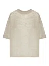 Roberto Collina Crew-neck T-shirt In Nude & Neutrals