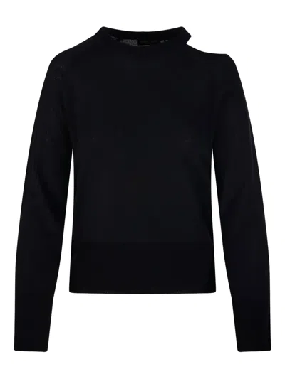 Roberto Collina Cut-out Sweater In Black
