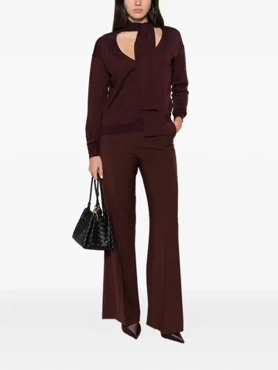 Roberto Collina Cut-out Tie-fastening Sweater In Multi