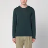 Roberto Collina Girocollo ml Lana Baby Camel In Green