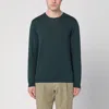 Roberto Collina Dark Green Sweater In Cotton In Green