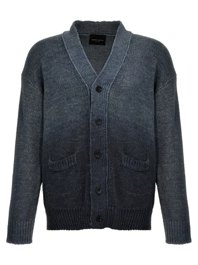 Roberto Collina Degradè Cardigan Sweater, Cardigans Blue