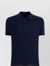Roberto Collina Diamond Pattern Cotton Polo Shirt