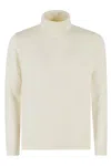 Roberto Collina Man Turtleneck Ivory Size 46 Merino Wool