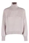 Roberto Collina Turtleneck Long-sleeved Sweater In Neutral
