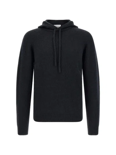 Roberto Collina Hooded Long Sleeve Regular Fit Top In Black