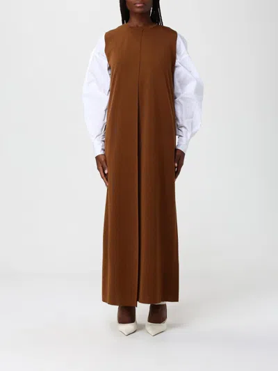 Roberto Collina Dress  Woman Color Beige In Brown