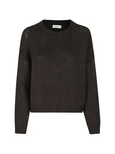 Roberto Collina Drop-shoulder Sweater In Brown