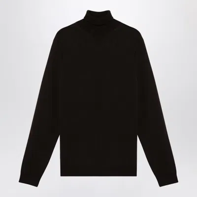 ROBERTO COLLINA ROBERTO COLLINA EBONY MERINO WOOL TURTLENECK SWEATER